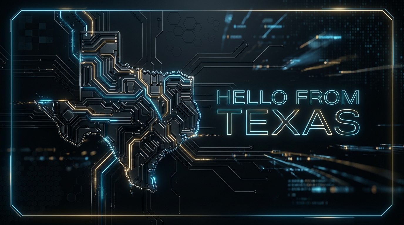 Hello from Texas Cyber Hero Artwork